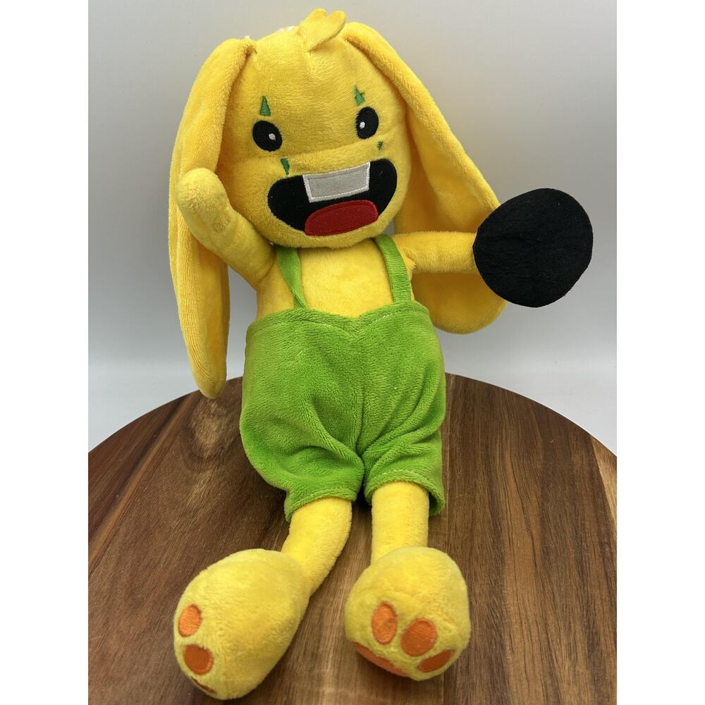 Poppy Playtime Bunzo Bunny Plush Yellow Rabbit Stuffed Toy 15” Creepy Horror
